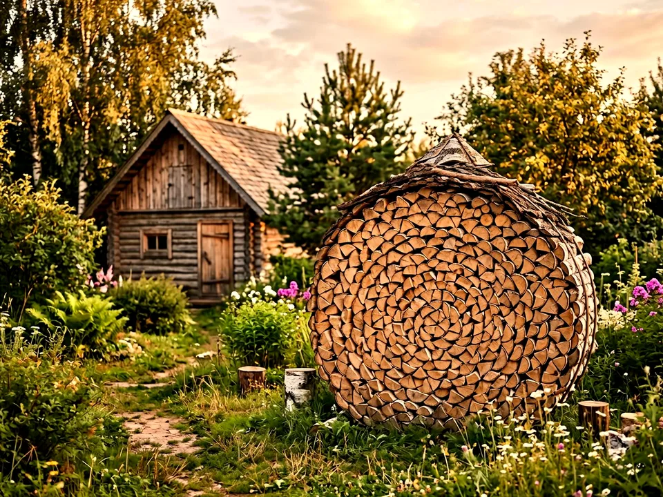 Круговая поленница holzhausen, Некрасовка, проспект Молодёжная, 31